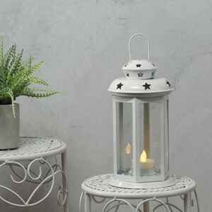 Подсвечник Волшебный Фонарик 23 см белый (Koopman, Нидерланды). Артикул: A04420010-2