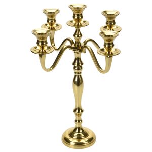 Канделябр на 5 свечей Вольтер 40 см золотой (Koopman, Нидерланды). Артикул: A06100120
