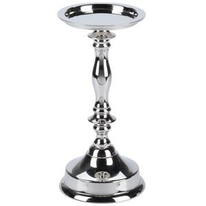 Металлический подсвечник для 1 свечи Марэль 22 см серебряный Koopman (Купман) фото 5