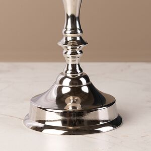 Металлический подсвечник для 1 свечи Марэль 22 см серебряный Koopman (Купман) фото 4