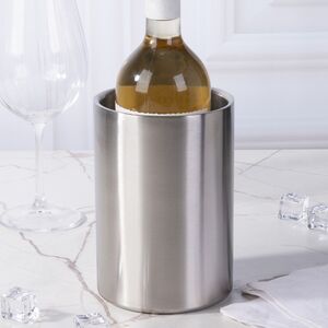 Ведерко для охлаждения вина 18*12 см серебряное
