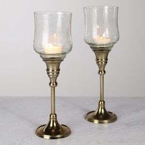 Подсвечник - Бокал Дарлингтон 24 см золотой (Koopman, Нидерланды). Артикул: A54029500-1