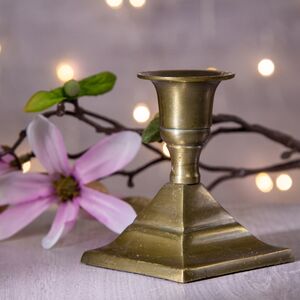 Подсвечник Милано на 1 свечу 8*7 см темное золото, квадратное основание (Koopman, Нидерланды). Артикул: A54104180-1