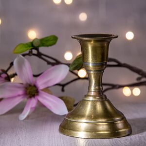 Подсвечник Милано на 1 свечу 8*7 см темное золото, объемное основание (Koopman, Нидерланды). Артикул: A54104180-3