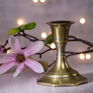 Подсвечник Милано на 1 свечу 8*7 см темное золото, многогранное основание (Koopman, Нидерланды). Артикул: A54104180-4