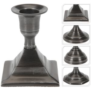 Подсвечник Милано на 1 свечу 8*7 см черненое серебро, объемное основание (Koopman, Нидерланды). Артикул: A54104320-3