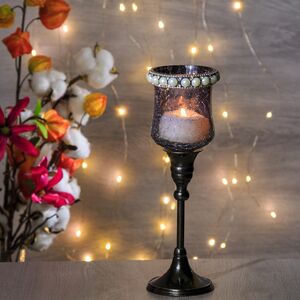 Подсвечник - Бокал Виконт 22 см, стекло (Koopman, Нидерланды). Артикул: A54403090