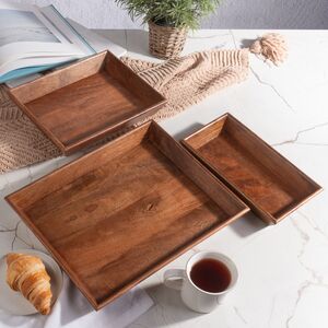 Набор деревянных подносов Тибо 28-63 см, 3 шт Koopman фото 3