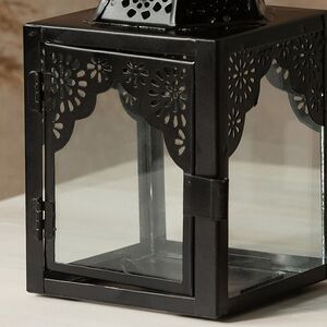 Металлический подсвечник-фонарь Shanklin 17 см черный Koopman фото 2