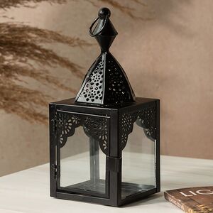 Металлический подсвечник-фонарь Shanklin 17 см черный Koopman фото 3