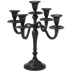 Подсвечник канделябр на 5 свечей Nocturne Noir 30 см