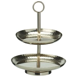 Фруктовница двухъярусная Baroque Silver 21 см Koopman фото 1