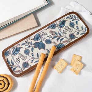 Сервировочное блюдо White Fiori di Mango 30*10 см, дерево (Koopman, Нидерланды). Артикул: A67103060-1