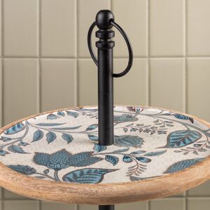 Фруктовница двухярусная Фиори ди Манго 43 см белая, дерево Koopman (Купман) фото 4