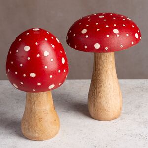 Набор декоративных фигурок Мухоморы 15 см, 2 шт Koopman фото 4