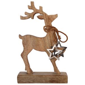 Деревянная фигурка Олень Хюгге Джулгран 26 см (Koopman, Нидерланды). Артикул: A68120450