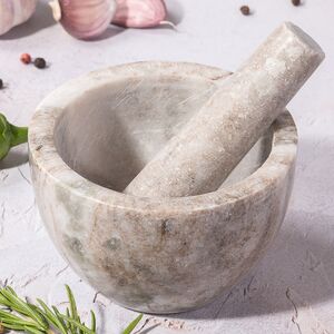 Мраморная ступка с пестиком Artemis 10 см бежевая (Koopman, Нидерланды). Артикул: A93500710