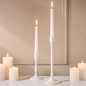 Металлический подсвечник Antonio 27 см молочный