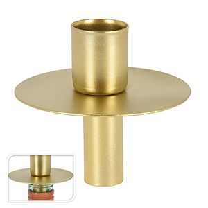 Подсвечник-пробка для бутылки Roverdo 8 см золотой, для столовой свечи (Koopman, Нидерланды). Артикул: AAE230000-2