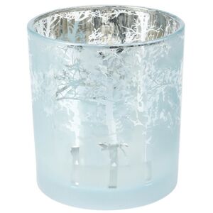 Стеклянный подсвечник Foresta di Gelo 8 см, голубой (Koopman, Нидерланды). Артикул: AAE325830-1