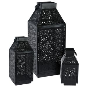 Набор подсвечников - фонарей Кармиэль 20-38 см, 3 шт, металл Koopman фото 16