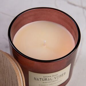Ароматическая свеча Natural Vibes - Vanilla 10 см, в стеклянном стакане Koopman фото 2