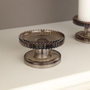 Стеклянный подсвечник Flosso 10 см дымчатый Koopman (Купман) фото 2