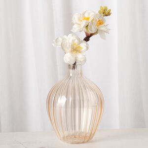 Стеклянная ваза Amberg 8 см бежевая