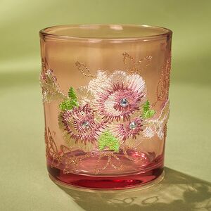 Стеклянный подсвечник Версальский сад 8 см, розовый Koopman фото 3