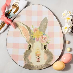 Пасхальное блюдо Цветочный Зайка 35*29 см