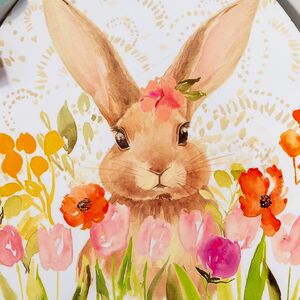 Пасхальное блюдо Кролик в Цветочном Саду 35*29 см Koopman фото 2