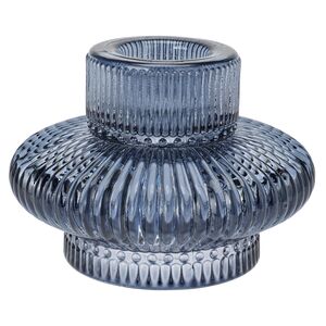 Двухсторонний подсвечник Callisto 8 см синий, стекло (Koopman, Нидерланды). Артикул: AC6009700-1