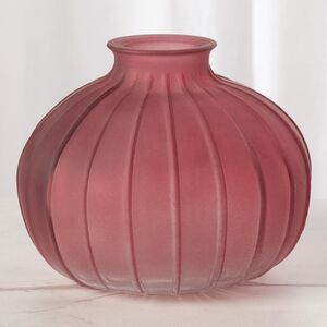 Стеклянная ваза для цветов Evening Dawn 12 см темно-розовая Koopman фото 3