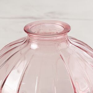 Стеклянная ваза для цветов Майенн 9 см светло-розовая Koopman (Купман) фото 2