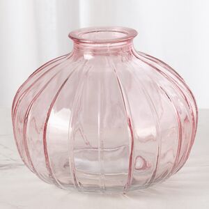 Стеклянная ваза для цветов Майенн 9 см светло-розовая Koopman (Купман) фото 3