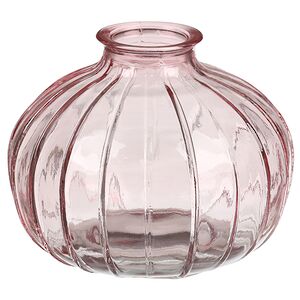 Стеклянная ваза для цветов Evening Dawn 12 см светло-розовая