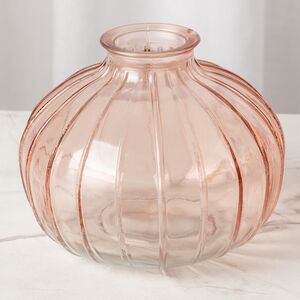 Стеклянная ваза для цветов Майенн 9 см персиковая Koopman (Купман) фото 3