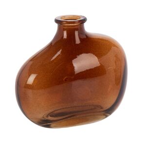 Стеклянная ваза Верджин Мурано 9 см янтарный пион