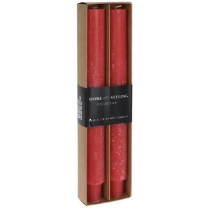 Набор столовых свечей Jennifer 25 см, 2 шт, красный Koopman фото 3