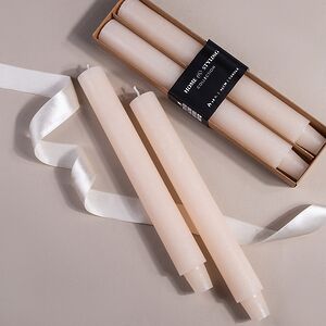 Набор столовых свечей Jennifer 25 см, 2 шт, кремовый