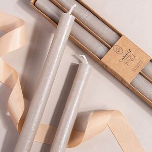 Столовые свечи Ронберг Рустик 25 см, 2 шт, серые Koopman (Купман) фото 2