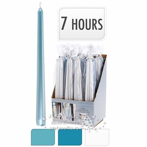 Свеча античная Сияние Перламутра, 25*2.5 см, 2 шт, голубой (Koopman, Нидерланды). Артикул: ACC102110-голубой