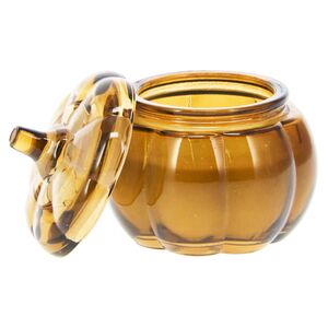 Свеча в стакане Тыковка Рут 9 см оранжевая Koopman фото 5