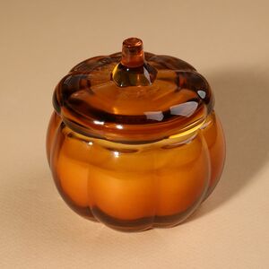 Свеча в стакане Тыковка Рут 9 см оранжевая Koopman фото 2