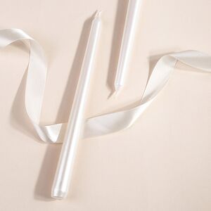 Античная свеча Glory 25 см белая