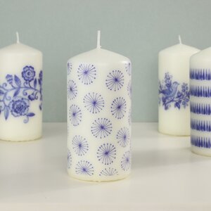 Декоративная свеча Romantic Dandelion 12*6 см (Koopman, Нидерланды). Артикул: ACC700010-2