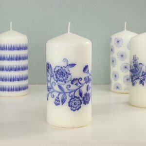 Декоративная свеча Romantic Tone 12*6 см (Koopman, Нидерланды). Артикул: ACC700010-4