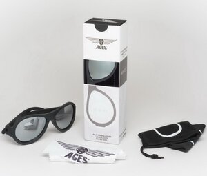 Солнцезащитные очки для подростков Babiators Aces. Спецназ, 6-14 лет, чёрный, зеркальные линзы Babiators фото 7
