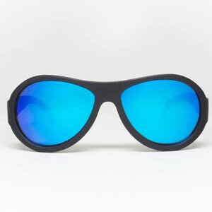 Солнцезащитные очки для подростков Babiators Aces. Спецназ, 6-14 лет, чёрный, cиние линзы Babiators фото 3