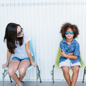 Солнцезащитные очки для подростков Babiators Aces. Спецназ, 6-14 лет, чёрный, cиние линзы Babiators фото 2